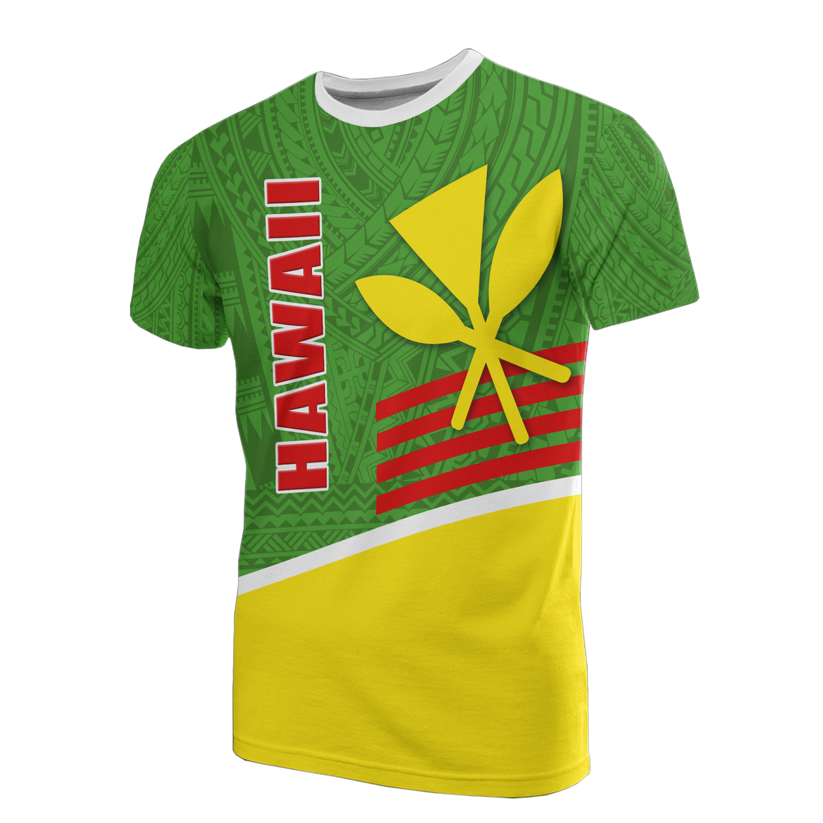Polynesian Hawaii T Shirt Hawaiian Kanaka Maoli Unisex GREEN - Polynesian Pride