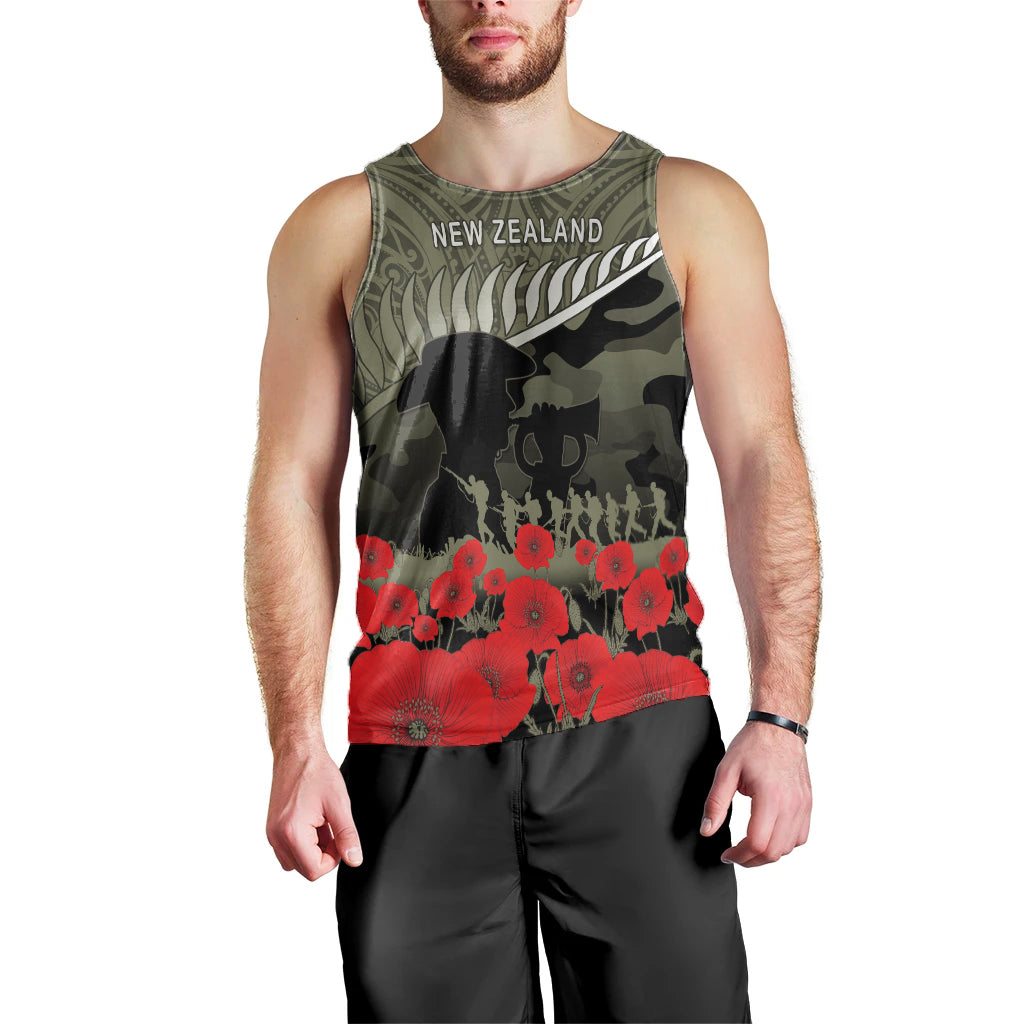 New Zealand ANZAC 2022 Men Tank Maori Camouflage LT14 - Polynesian Pride