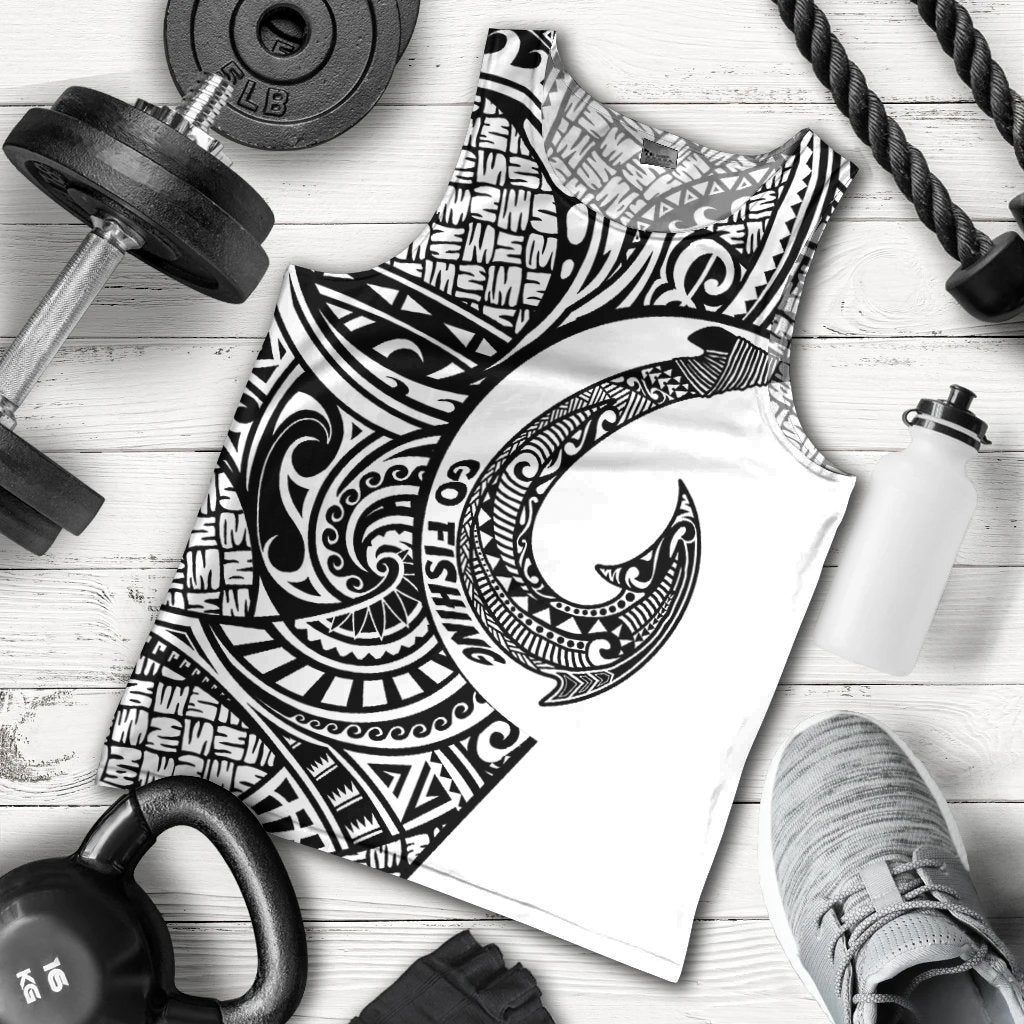 Wallis and Futuna Men's Tank Top - Go Fishing - Polynesian Pride