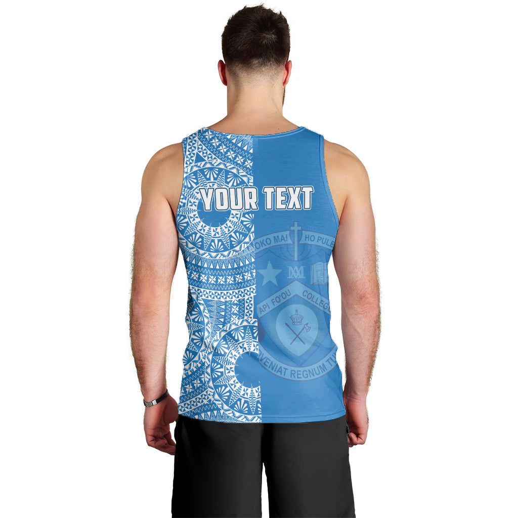 (Custom Personalised) Apifoou Tonga College Men Tank Top Tongan Ngatu Pattern LT14 - Polynesian Pride