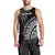 (Custom Text And Number) Fiji Rugby Men Tank Top Fijian Cibi Dance Tapa Pattern Black LT14 - Polynesian Pride