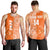 (Custom Text And Number) Tailulu Tonga College Men Tank Top Class Of Year Tongan Ngatu Pattern LT14 Orange - Polynesian Pride