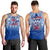 Samoa Rugby Men Tank Top Toa Samoa Polynesian Pacific Navy Version LT14 Blue - Polynesian Pride