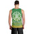 Cook Islands Men Tank Top Circle Pattern Mix Sea Turtle Green Version LT14 - Polynesian Pride