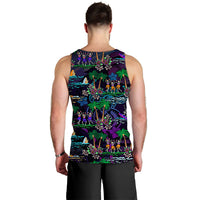 Hawaii Skeleton Dancing Men Tank Top Halloween Hawaiian Turtle LT13 - Polynesian Pride