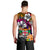(Custom Text and Number) Fiji Tie Dye Men Tank Top Polynesian Tribal Creative Tropical Flowers LT13 - Polynesian Pride