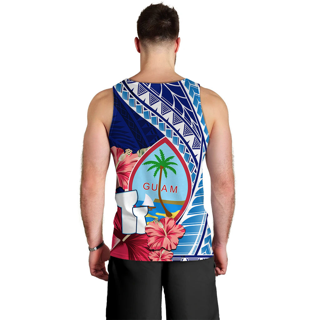 Guam Chamorro Men Tank Top Happy Liberation Day Latte Stone LT13 - Polynesian Pride