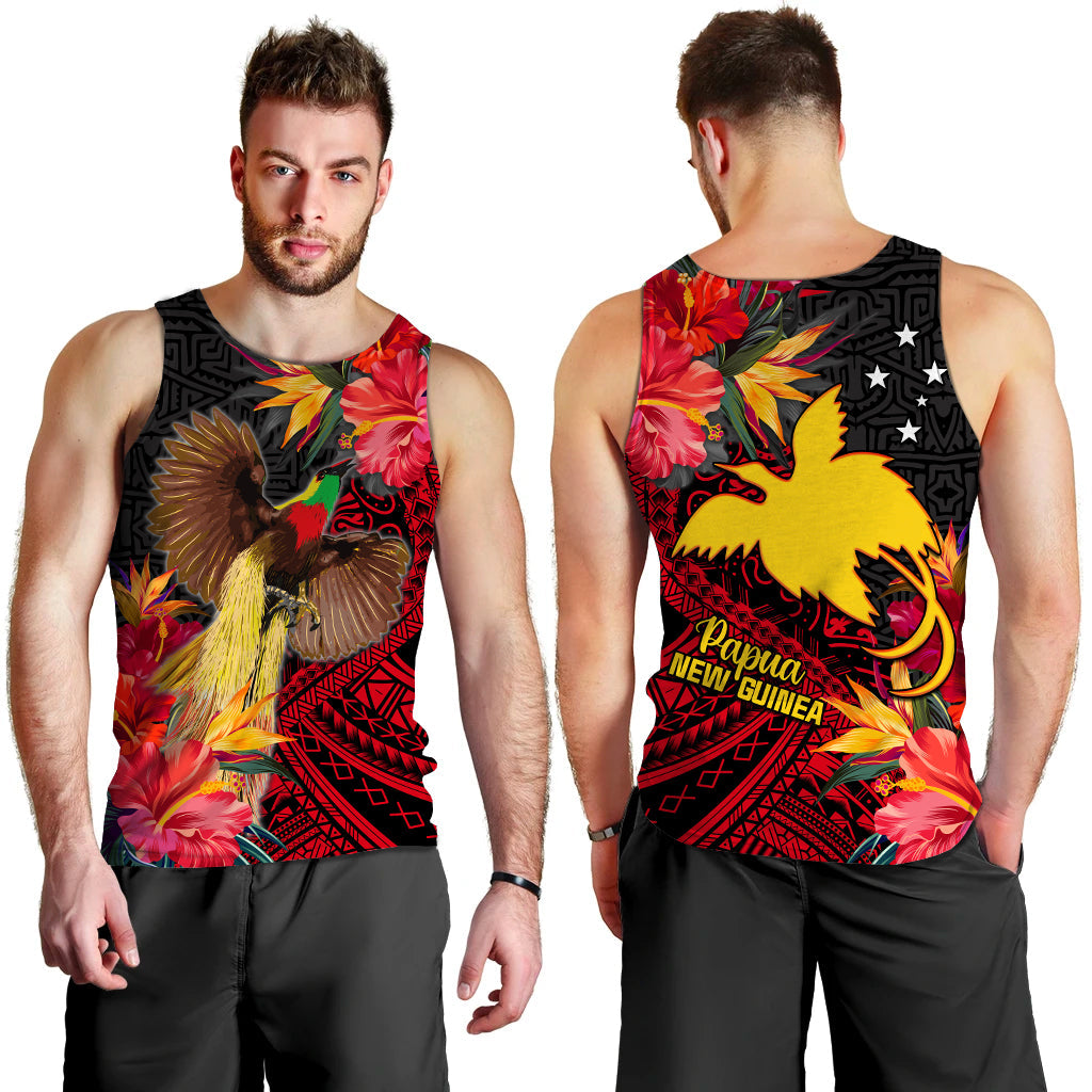 Papua New Guinea Men Tank Top Bird of Paradise LT13 - Polynesian Pride
