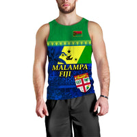 (Custom Personalised) Malampa Fiji Day Men Tank Top Vanuatu Polynesia mix Flowers LT13 - Polynesian Pride