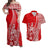 Hawaii King Kamehameha Matching Dress and Hawaiian Shirt Vibe Red Style LT6 Red - Polynesian Pride