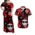 Hawaii Summer Colorful Pineapple Matching Dress and Hawaiian Shirt Red LT6 Red - Polynesian Pride