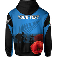 Custom ANZAC Day New Zealand Remembers Hoodie LT6 - Polynesian Pride