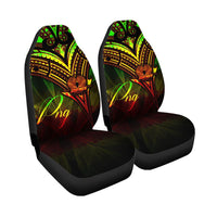 Papua New Guinea Car Seat Cover - Cross Style Reggae Color - Polynesian Pride