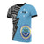 Federated States of Micronesia Pattern All Over T Shirt F S M Flag Seal Polynesian Tattoo Unisex Blue - Polynesian Pride