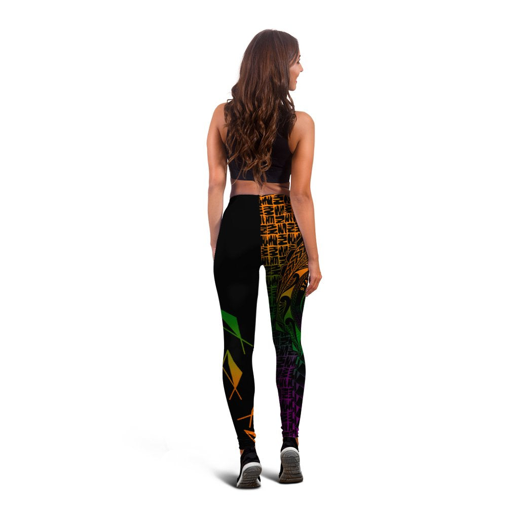 Hawaii Custom Personalised Women's Leggings - Hawaii Seal Rocket Style - Polynesian Pride