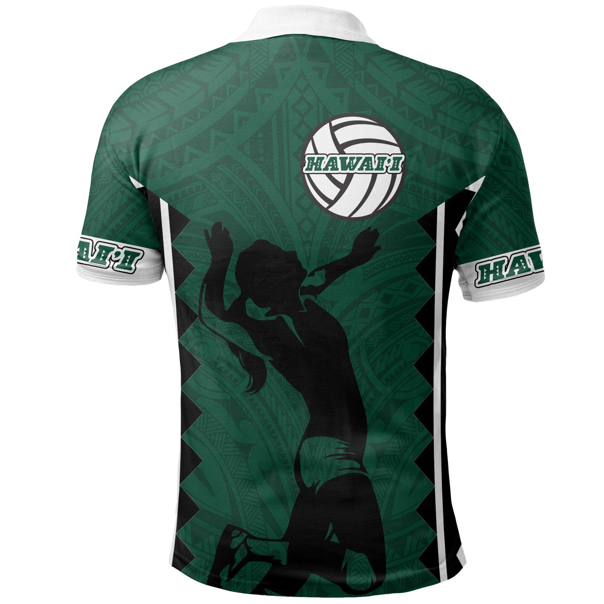Hawaii Polo Shirt Hawaii Womens Volleyball Team Supporter - Polynesian Pride