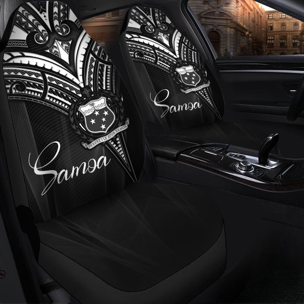 Samoa Car Seat Cover - Cross Style Universal Fit Black - Polynesian Pride