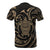 Polynesian All Over T Shirt Gold Turtle - Polynesian Pride