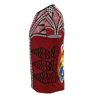 Tonga Polynesian All Over T Shirt Tongan Ngatu Pattern - Polynesian Pride