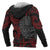 Tahiti Polynesian All Over Zip up Hoodie Red Tribal - Polynesian Pride