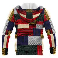 Polynesian All Over Zip up Hoodie Design Retro Patchwork - Polynesian Pride