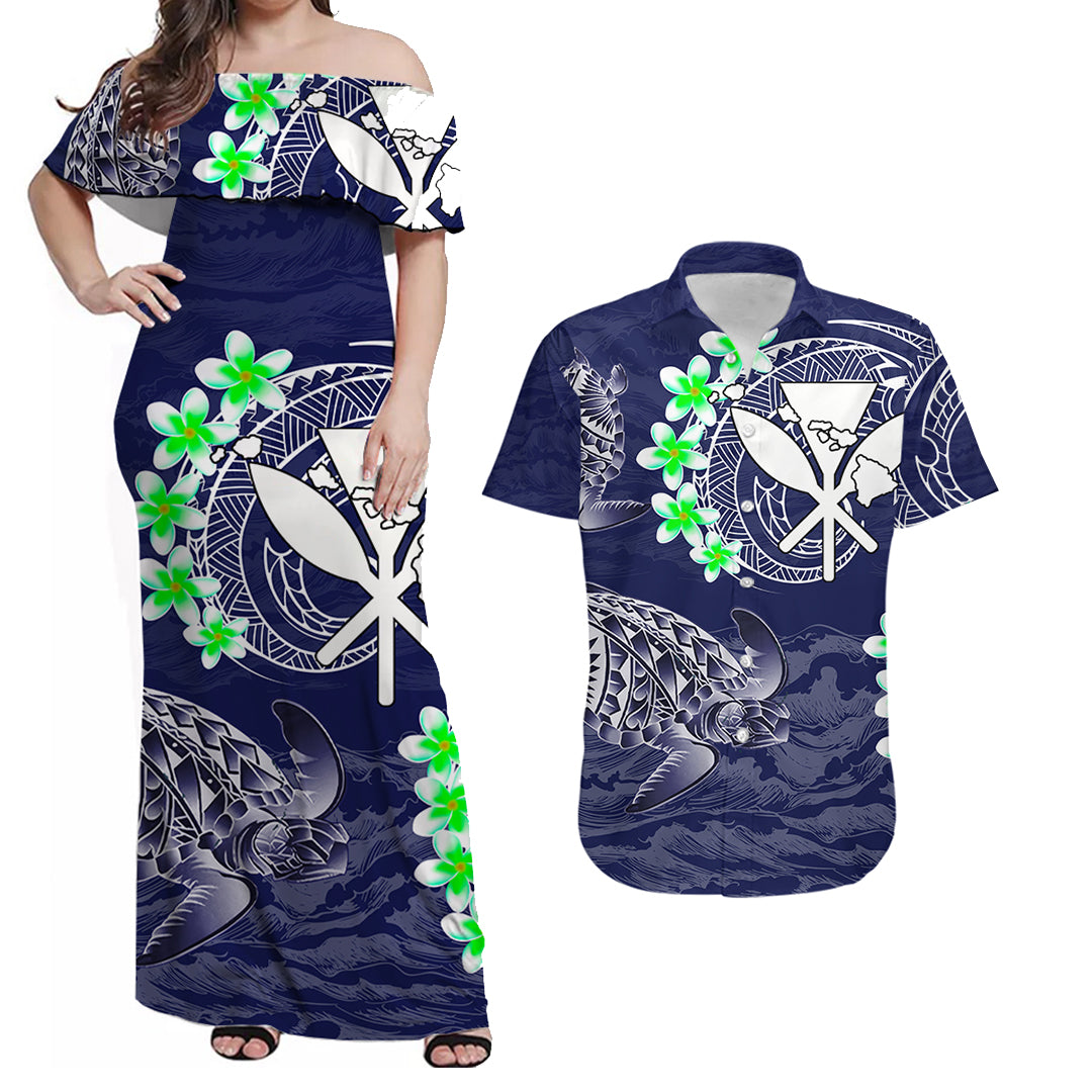Hawaii Polynesian Hawaiian Kanaka Maoli Matching Dress and Hawaiian Shirt No.1 LT6 Art - Polynesian Pride