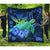 Hawaii Turtle Hibiscus Polynesian Premium Quilt - Jade Stone - AH Blue - Polynesian Pride