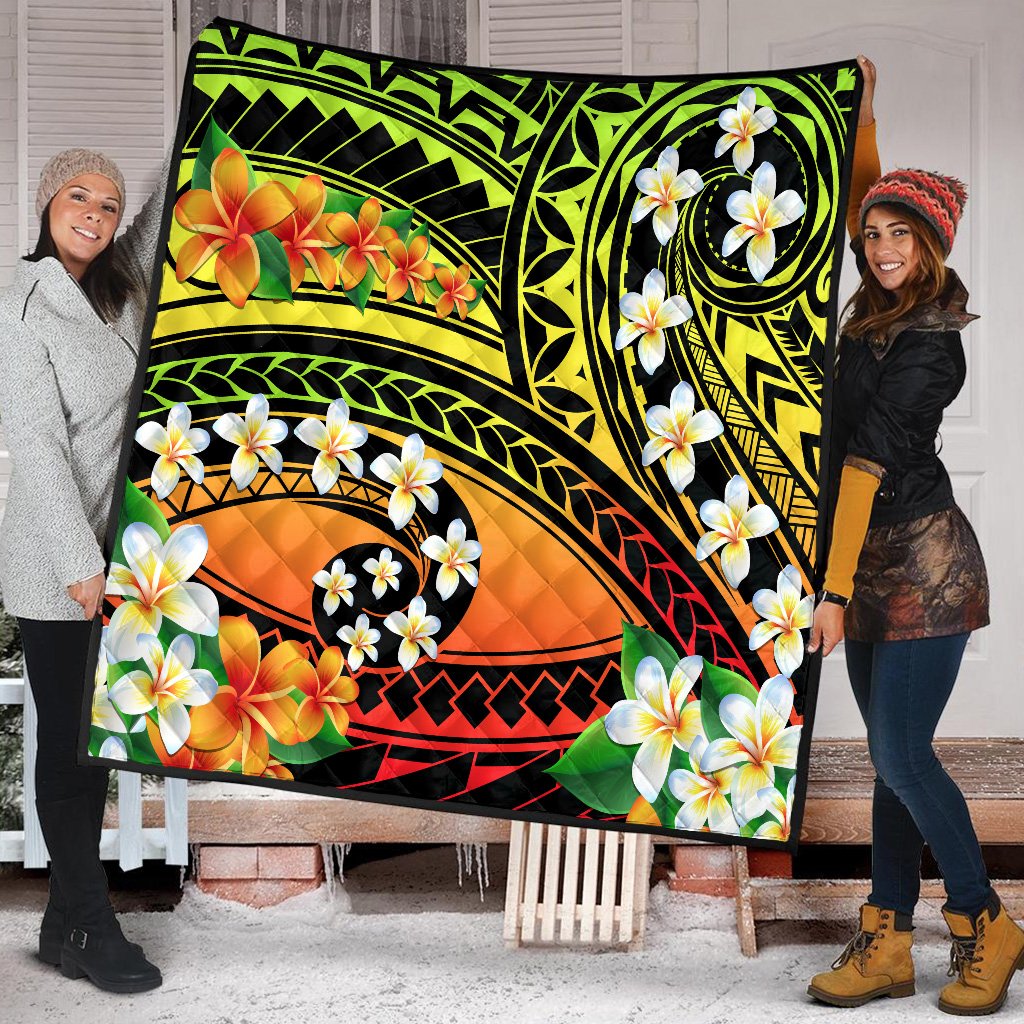 Hawaii Plumeria Polynesian Premium Quilt - Hope - AH - Polynesian Pride