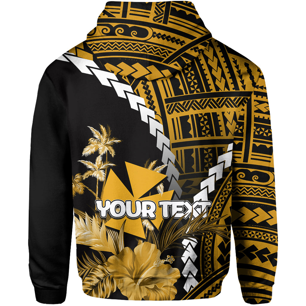 Custom Wallis and Futuna Hoodie Polynesian Style Gold Color LT6 - Polynesian Pride