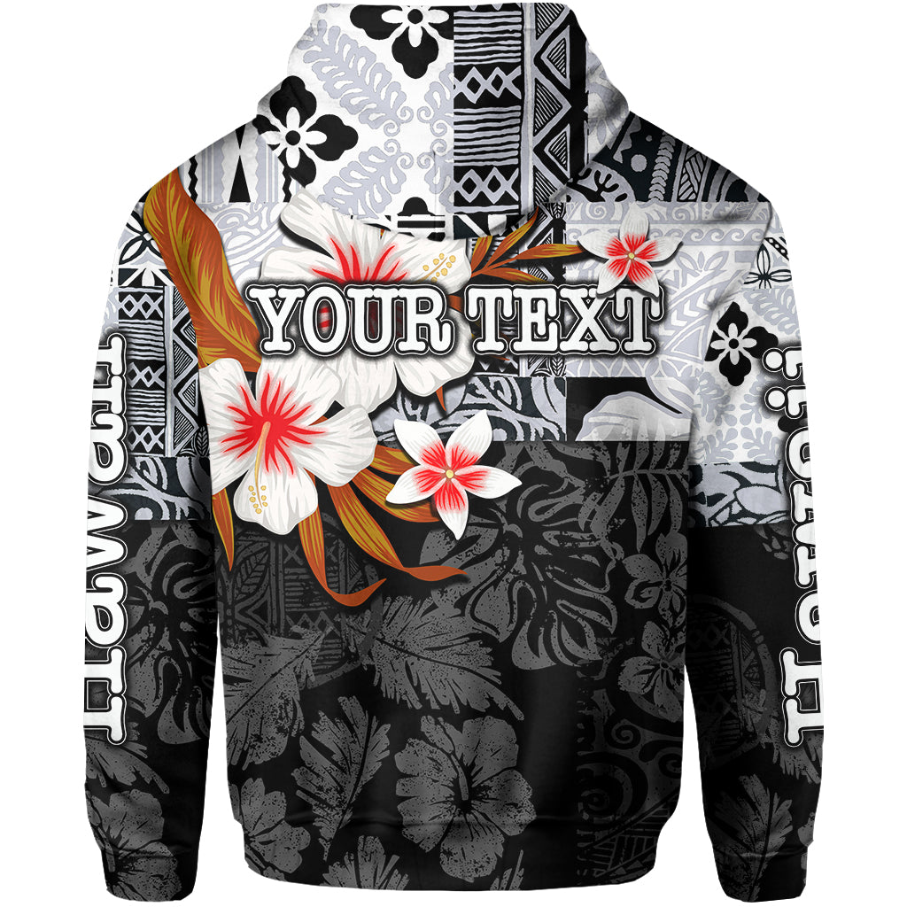 Custom Hawaii Fish Hook Zip Hoodie Black Style LT6 - Polynesian Pride