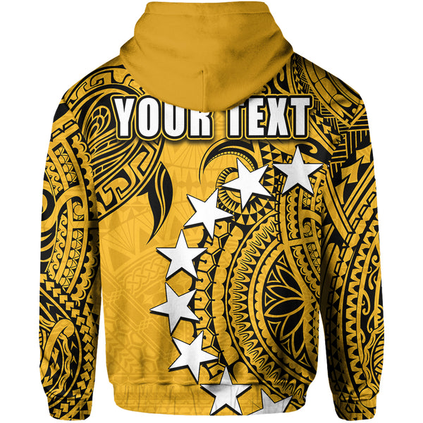 Polynesian Pride Mauke Island Kid Hoodie Cook Islands Tribal Wave Style LT9 main image 0