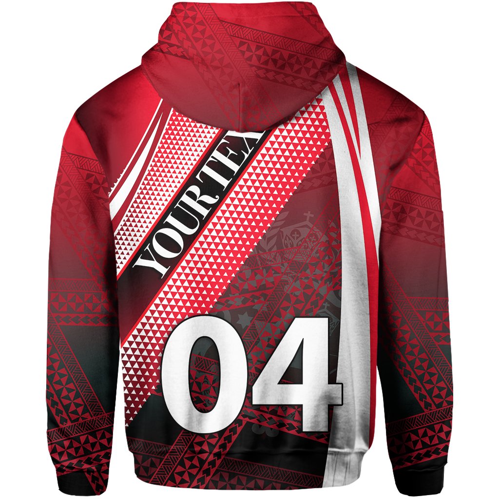 Custom Tonga Zip Hoodie Special Line Polynesian - Polynesian Pride