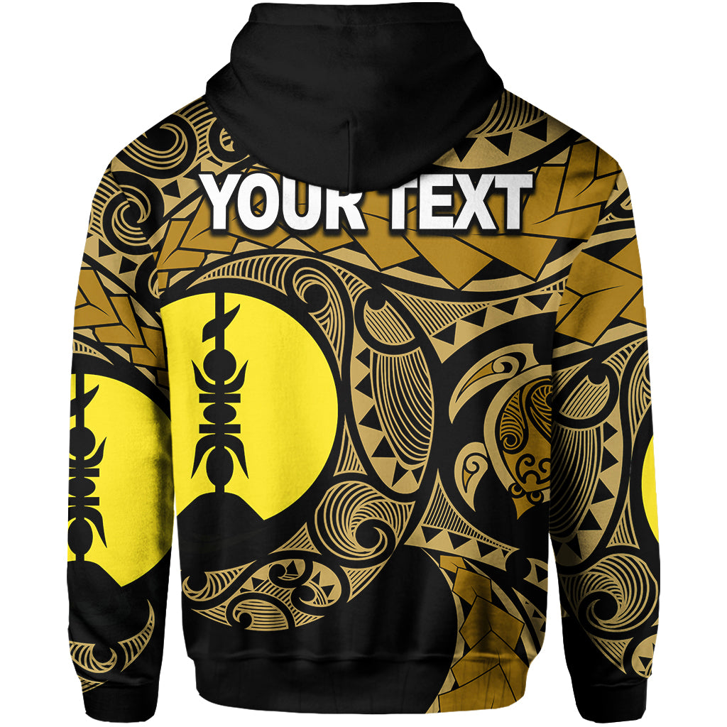 Custom New Caledonia Zip Hoodie Gold Color LT6 - Polynesian Pride