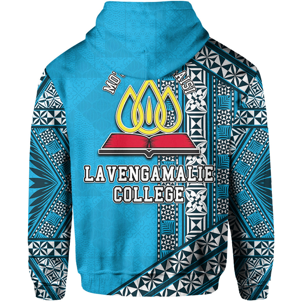 Lavengamalie College Zip Hoodie Tonga Patterns Style LT6 - Polynesian Pride