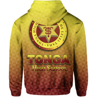 Tonga High School Zip Hoodie Simple Style - Polynesian Pride