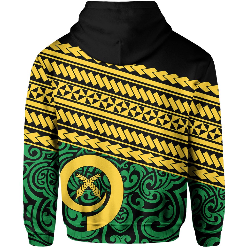 Vanuatu Rugby Zip Hoodie Polynesian Style - Polynesian Pride