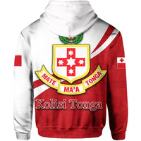 Custom Kolisi Tonga Zip Hoodie Tonga Patterns Style - Polynesian Pride