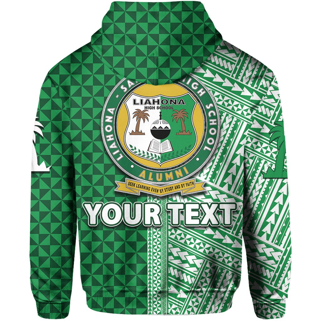 Custom Tonga Liahona High School Zip Hoodie Hafl Polynesian - Polynesian Pride