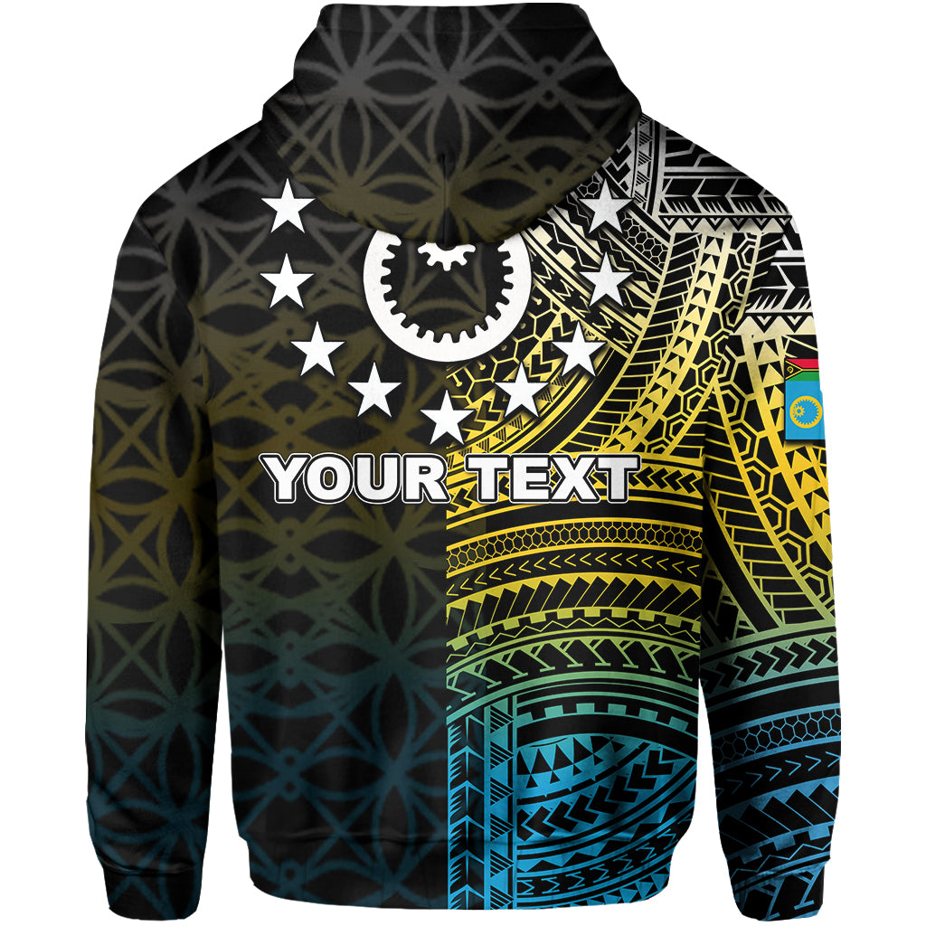 Custom Sanma Province Zip Hoodie of Vanuatu Pig Tusk LT6 - Polynesian Pride