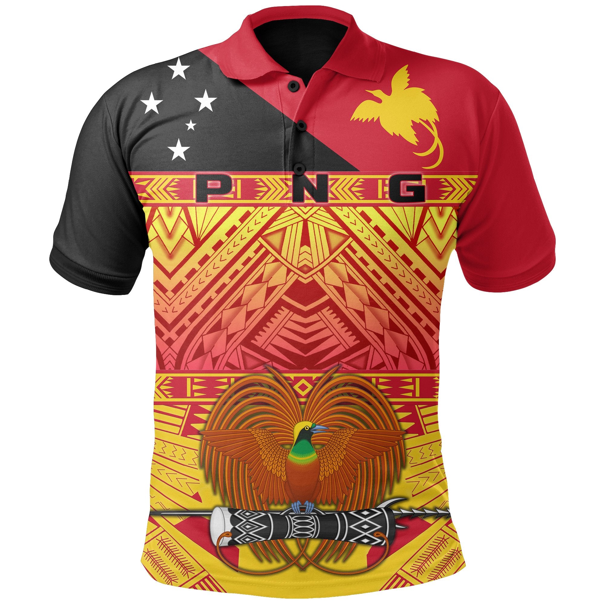 Papua New Guinea Polo Shirt - Polynesian Pride