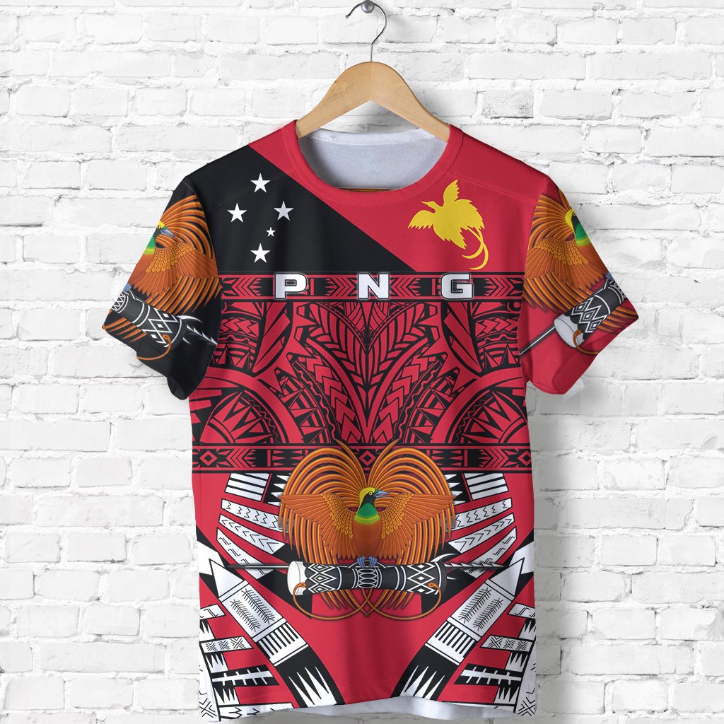Kumuls Papua New Guinea T Shirt Rugby Unisex Red - Polynesian Pride