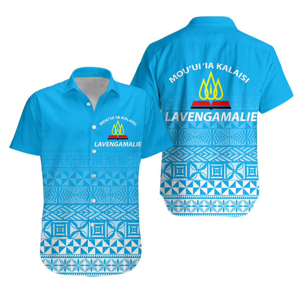 Tonga Lavengamalie College Tongan Pattern Hawaiian Shirt - LT12 Unisex Blue - Polynesian Pride