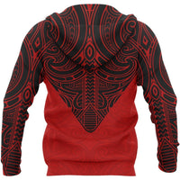 New Zealand Hoodie Maori Tattoo Zip up - Polynesian Pride