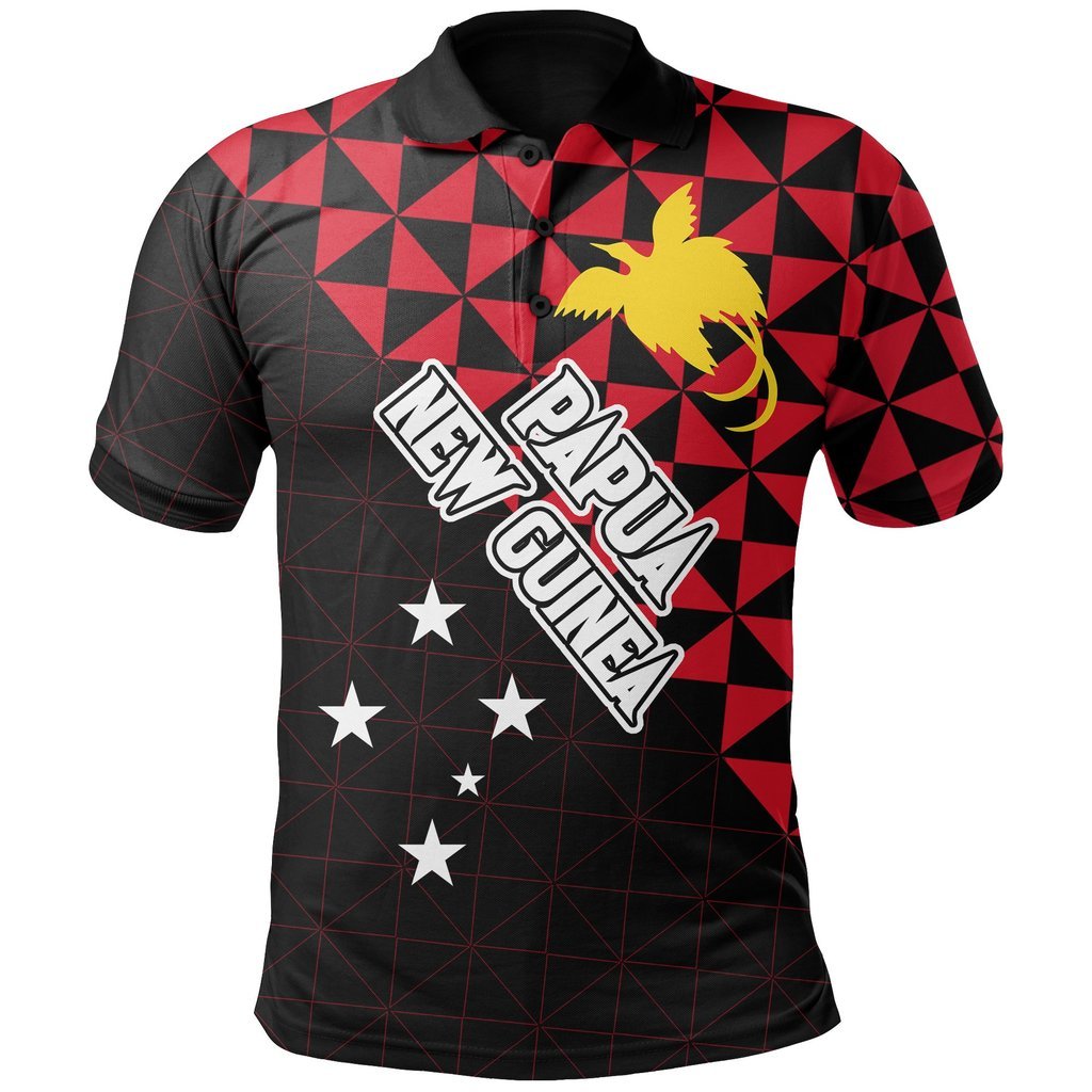 Papua New Guinea Polynesian Polo Shirt Coat Of Arms Unisex Black - Polynesian Pride