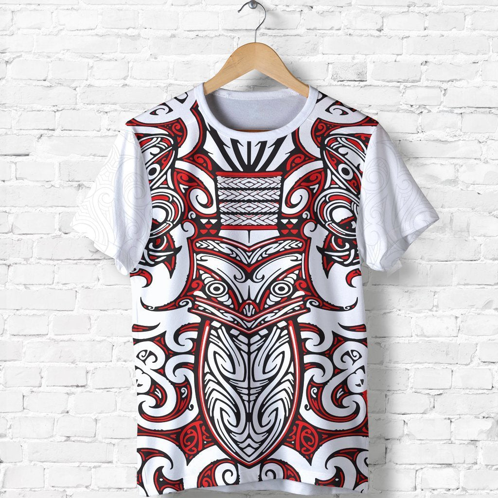 New Zealand Rugby Shirts, Warrior Maori Rugby T Shirt White - Polynesian Pride