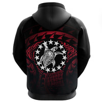 Cook Islands Turtle Zip Hoodie (Red) - Polynesian Pride
