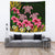 Hawaii Turtle Hibiscus Tropical Polynesian Tapestry - Floren Style - AH Wall Tapestry Black - Polynesian Pride