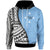 Federated States of Micronesia Hoodie Coat of Arm and Polynesian Patterns Unisex Blue - Polynesian Pride