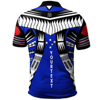 Samoa Custom Polo Shirt Samoan Rugby Sport Style Blue Color - Polynesian Pride