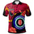 Papua New Guinea Polo Shirt Bougainville Flag of PNG with Hibicus and Polynesian Culture Polo Shirt Art - Polynesian Pride